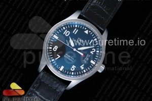 MKF V2 IWC 마크17 블랙다이얼 블랙가죽스트랩 Mark XVII IW326501 MKS 1:1 Best Edition Black Dial on Black Leather Strap MIYOTA 9015 V2