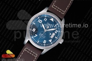 MKF V2 IWC 마크17 어린왕자에디션 블루다이얼 브라운가죽스트랩 Mark XVII IW327004 Le Petit Prince MKS 1:1 Best Edition Blue Dial on Brown Leather Strap MIYOTA 9015 V2