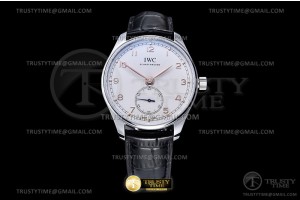 YLF IWC 포르투기저 40 화이트다이얼 로즈골드핸즈 블랙가죽스트랩 Portugieser SS/LE White/RG Num YLF A82200
