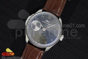 YLF IWC 포르투기저 그레이다이얼 브라운가죽스트랩 Portuguese SS IW524205 YLF Gray Dial on Brown Leather Strap A95290