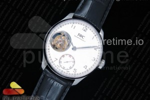 ZF IWC 포르투기저 투어빌론 화이트다이얼 블랙가죽스트랩 Portuguese Tourbillon IW5463 SS ZF Best Edition White Dial on Black Leather Strap