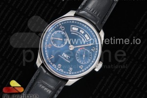 ZF IWC 포르투기저 애뉴얼 캘린더 블루다이얼 블랙가죽스트랩 Portuguese Real PR Real Annual Calendar IW503502 ZF 1:1 Best Edition Blue Dial on Black Leather Strap A52850