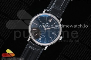 V7F IWC 포르토피노 블랙다이얼 블랙악어가죽스트랩 Portofino Automatic SS IW356502 V7F 1:1 Best Edtiion Black Dial on Black Croco Strap ETA2892