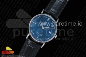 TWF IWC 포르토피노 블루다이얼 블랙가죽스트랩 Portofino Automatic SS TWF 1:1 Best Edition Blue Dial Markers on Black Leather Strap A2892