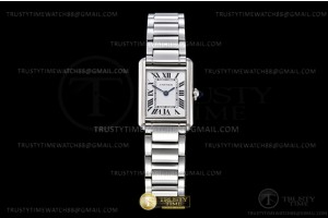 K11F 까르띠에 탱크 머스트 22mm 스몰 화이트다이얼 스틸브레이슬릿 Cartier Tank Must Small SS/SS Wht K11 Sw Qtz