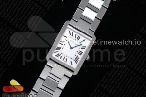 K11F 탱크솔로 라지 27미리 화이트다이얼 스틸 브레이슬릿 Tank Solo 27.5mm K11F SS White Dial on SS Bracelet Ronda Quartz