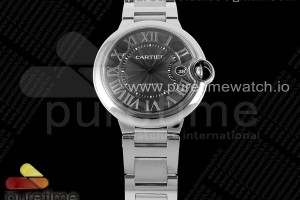 CHF 까르띠에 발롱블루40 블랙다이얼 스틸브레이슬릿 Ballon Bleu 40mm SS CHF 1:1 Best Edition Black Texture Dial on SS Bracelet A2824