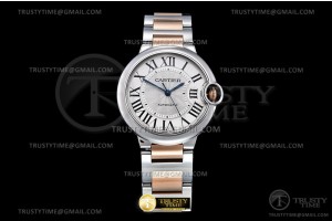 3KF 까르띠에 발롱블루 36 로즈골드콤비 화이트다이얼 스틸브레이슬릿  Balon Bleu 36mm RG/SS Wht 3KF Cal 076