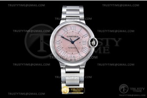 3KF 까르띠에 발롱블루 36 핑크다이얼 스틸브레이슬릿 Balon Bleu 36mm SS/SS Pink 3KF Cal 076