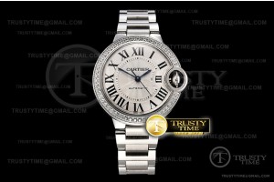 V6F 발롱블루 33미리 오토매틱 화이트다이얼 다이아베젤 스틸 브레이슬릿 alon Bleu Ladies 33mm Diam SS/SS Wht V6F Jap NH05