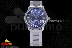 OXF 롱드솔로 라지 42미리 블루다이얼 스틸브레이슬릿 Ronde Solo de Cartier 42mm SS OXF 1:1 Best Edition Blue Dial on SS Bracelet MIYOTA 9015