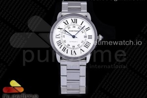 OXF 롱드솔로 라지 42미리 화이트다이얼 스틸브레이슬릿 Ronde Solo de Cartier 42mm SS OXF 1:1 Best Edition White Dial on SS Bracelet MIYOTA 9015