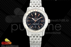 TF 브라이틀링 네이타이머 데이트 41미리 블랙다이얼 스틸브레이슬릿 Navitimer 41 Date SS TF 1:1 Best Edition Black Dial on SS Bracelet A2824