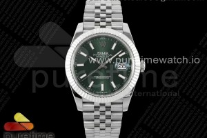(NEW) VSF 롤렉스 데이저스트41 그린다이얼 쥬빌레브레이슬릿 DateJust 41 126330 904L SS VSF 1:1 Best Edition Green Dial on Jubilee Bracelet VS3235