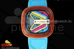 SVF 세븐프라이데이 로켓BYZ 블루러버스트랩 SevenFriday M3/05 Rocketbyz SVF 1:1 Best Edition on Blue Rubber Strap Miyota 8215
