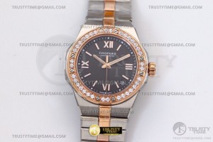 쇼파드 알파인이글 42미리 로즈골드콤비 다이아베젤 그레이다이얼 스틸브레이슬릿 Chopard Alpine Eagle 42m Diam RG/SS Grey A01.01