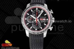 V7F 쇼파드 밀레 밀리아 블랙다이얼 블랙러버스트랩 Mille Miglia 168571 SS V7F 1:1 Best Edition Black Dial on Black Rubber Strap A7750