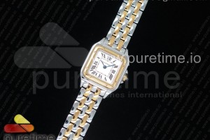 K11F 팬더 시크릿 22미리 화이트다이얼 옐로우골드콤비 스틸브레이슬릿 Panthère Secrete Ladies 22mm SS/YG K11 1:1 Best Edition White Dial on SS/YG Bracelet Ronda Quartz