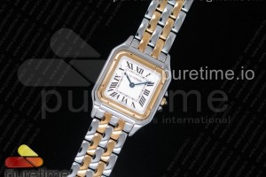 K11F 팬더 시크릿 27미리 화이트다이얼 옐로우골드콤비 스틸브레이슬릿 Panthère Secrete Ladies 27mm SS/YG K11 1:1 Best Edition White Dial on SS/YG Bracelet Ronda Quartz