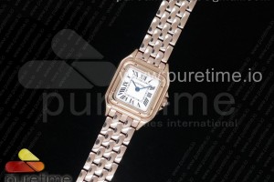 K11F 팬더 시크릿 22미리 화이트다이얼 로즈골드금통 브레이슬릿 Panthère Secrete Ladies 22mm RG K11 1:1 Best Edition White Dial on RG Bracelet Ronda Quartz