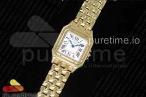 K11F 팬더 시크릿 27미리 화이트다이얼 옐로우골드금통 브레이슬릿  Panthère Secrete Ladies 27mm YG K11 1:1 Best Edition White Dial on YG Bracelet Ronda Quartz