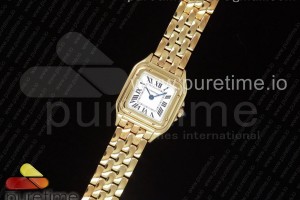 K11F 팬더 시크릿 22미리 화이트다이얼 옐로우골드금통 브레이슬릿 Panthère Secrete Ladies 22mm YG K11 1:1 Best Edition White Dial on YG Bracelet Ronda Quartz