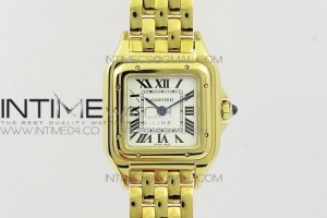 8848F 팬더 시크릿 22미리 화이트다이얼 옐로우골드금통 브레이슬릿 Panthère Secrete Ladies 22mm YG 8848F 1:1 Best Edition White Dial on YG Bracelet Ronda Quartz