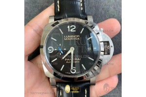 TTF 파네라이 루미노르 마리나 PAM1312 블랙다이얼 블랙가죽스트랩 PAM1312 Lum. Marina Auto 44mm Black SS/LE TTF A7750