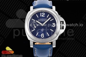 HWF 파네라이 루미노르 44미리 PAM1085 블루다이얼 블루가죽스트랩   PAM1085 SS HWF 1:1 Best Edition on Blue Leather Strap A6497