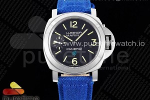 HWF 파네라이 루미노르 44미리 PAM777 블랙다이얼 블루나일론스트랩   PAM777 SS HWF 1:1 Best Edition on Blue Nylon Strap A6497
