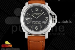 XF 파네라이 44미리 PAM111블랙다이얼 브라운가죽스트랩  PAM111 Q XF 1:1 Best Edition on Brown Leather Strap A6497 with Y-Incabloc