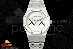APSF 오데마피게 로얄오크 카우스 XX다이얼 스틸브레이슬릿 Royal Oak KAWS SS APSF 1:1 Best Edition XX Dial on SS Bracelet SA4302 Super Clone