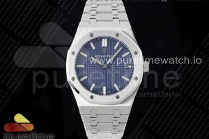 SF 오데마피게 로얄오크 15500 블루다이얼 스틸브레이슬릿  Royal Oak 41mm 15500 SS SF 1:1 Best Edition Blue Dial on SS Bracelet SA4302 Super Clone