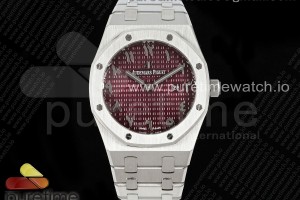 ZF 오데마피게 로얄오크 레이디 33미리 67651 레드아라빅다이얼 스틸브레이슬릿 Lady Royal Oak 33mm SS ZF 1:1 Best Edition Red Arabic Dial on SS Bracelet ETA Quartz