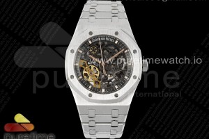 ZF 오데마피게 로얄오크 15407 스켈레톤다이얼 스틸브레이슬릿 Royal Oak 41mm Skeleton 15407 SS ZF 1:1 Best Edition Skeleton Dial on SS Bracelet A3132