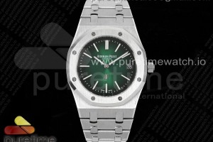 IPF 오데마피게 로얄오크 15202 그린다이얼 스틸브레이슬릿 Royal Oak 39mm 15202 SS IPF 1:1 Best Edition Green/Black Dial on SS Bracelet A2121