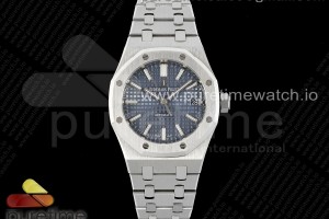 IPF 오데마피게 로얄오크 37미리 15450 블루다이얼 스틸브레이슬릿 Royal Oak 37mm 15450 SS IPF Best Edition Blue Dial on SS Bracelet SA3120 Super Clone