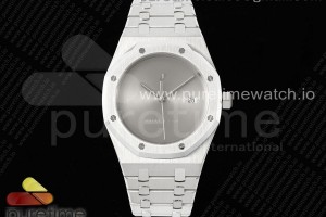 ZF 오데마피게 로얄오크 1017 ALYX 9SM 실버다이얼 스틸브레이슬릿 Royal Oak 41mm 1017 ALYX 9SM SS APSF Best Edition Silver Dial on SS Bracelet SA3120 Super Clone