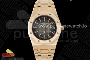 ZF 오데마피게 로얄오크 16202 50주년기념 로즈골드 그레이다이얼 스틸브레이슬릿  Royal Oak 39mm 16202 