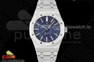 IPF 오데마피게 로얄오크 15400 블루다이얼 스틸브레이슬릿 Royal Oak 41mm 15400 SS IPF 1:1 Best Edition Blue Textured Dial on SS Bracelet SA3120 Super Clone
