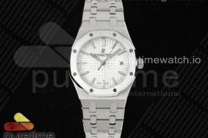 NTF 오데마피게 로얄오크 레이디 화이트다이얼 스틸브레이슬릿 Royal Oak 77351 Ladies SS NTF Best Edition White Dial on SS Bracelet A5800