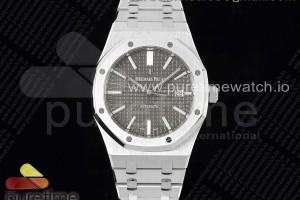 ZF 오데마피게 로얄오크 15400 그레이다이얼 스틸브레이슬릿 Royal Oak 41mm 15400 SS ZF 1:1 Best Edition Gray Textured Dial on SS Bracelet SA3120 Super Clone