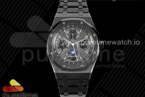 APSF 오데마피게 로얄오크 퍼페츄얼캘린더 블랙세라믹케이스 블랙다이얼 블랙세라믹스레이슬릿 Royal Oak Perpetual Calendar 26579CE Black Ceramic APSF Best Edition on Black Ceramic Bracelet A5134