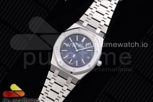 XF 오데마피게 로얄오크 15202 블루다이얼 스틸브레이슬릿 Royal Oak 39mm 15202IP SS XF 1:1 Best Edition Gradient Blue Textured Dial on SS Bracelet A2121 V3