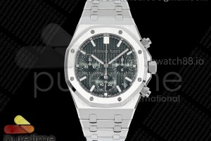 APSF 오데마피게 로얄오크 크로노 26240 그린다이얼 스틸브레이슬릿 Royal Oak Chrono 26240 SS APSF 1:1 Best Edition Green Dial on SS Bracelet SA4401 Super Clone