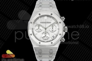 APSF 오데마피게 로얄오크 크로노 26240 실버다이얼 스틸브레이슬릿  Royal Oak Chrono 26240 SS APSF 1:1 Best Edition Silver Dial on SS Bracelet SA4401 Super Clone