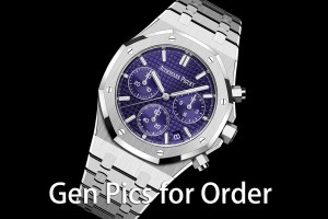 APSF 오데마피게 로얄오크 크로노 26240 퍼플다이얼 스틸브레이슬릿 Royal Oak Chrono 26240 SS APSF 1:1 Best Edition Green Dial on SS Bracelet SA4401 Super Clone