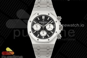 IPF 오데마피게 로얄오크 크로노 26331 블랙/화이트다이얼 스틸브레이슬릿 Royal Oak Chrono 26331 SS IPF 1:1 Best Edition Black/White Dial on SS Bracelet A7750