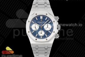 IPF 오데마피게 로얄오크 크로노 26331 블루/화이트다이얼 스틸브레이슬릿 Royal Oak Chrono 26331 SS IPF 1:1 Best Edition Blue/White Dial on SS Bracelet A7750