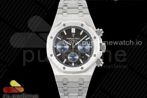 IPF 오데마피게 로얄오크 크로노 26331 그레이블루다이얼 스틸브레이슬릿 Royal Oak Chrono 26331 SS IPF 1:1 Best Edition Gray/Blue Dial on SS Bracelet A7750